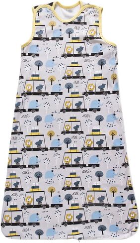 كيس نوم للأطفال من ليتل توتس، بطانية قابلة للارتداء مصنوعة من القطن بنسبة 100%، حقيبة نوم بدون أكمام وسحاب في اتجاهين in Kuwait