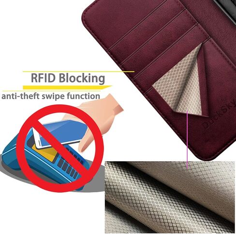 for Google Pixel 9 Pro XL 6.8" 5G Genuine Leather Wallet case【RFID Blocking】【4 Credit Card Holder】【Real Leather】 Flip Phone Cover Women Men for Pixel 9 Pro XL case Light Brown in Saudi Arabia