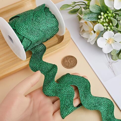 GORGECRAFT 1 لفة 1 بوصة (25 مم) شريط RIC Rac Trim 5 ياردات Rick Rack Wave الخياطة الانحناء هامش تقليم نسيج مضفر منسوج للخياطة زهرة صنع فستان الزفاف حفلة الدانتيل الحرفية، متوسط ​​البنفسجي الأحمر in Saudi Arabia
