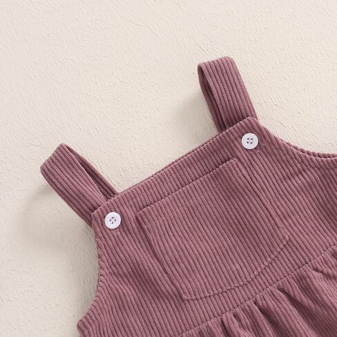 ملابس خريفية لحديثي الولادة من Hnyenmcko بأكمام طويلة مكشكشة ومضلعة بالزهور طقم تنانير بحمالات للرضع ملابس شتوية للأطفال in Kuwait