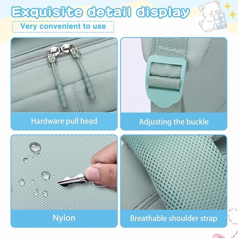 Kids School Backpack for Teens Girls Aesthetic Black Backpack Lightweight College Laptop Casual Travel Bookbag in Kuwait