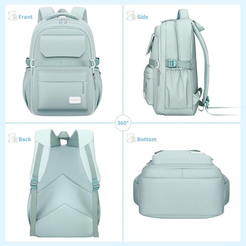 Kids School Backpack for Teens Girls Aesthetic Black Backpack Lightweight College Laptop Casual Travel Bookbag in Kuwait