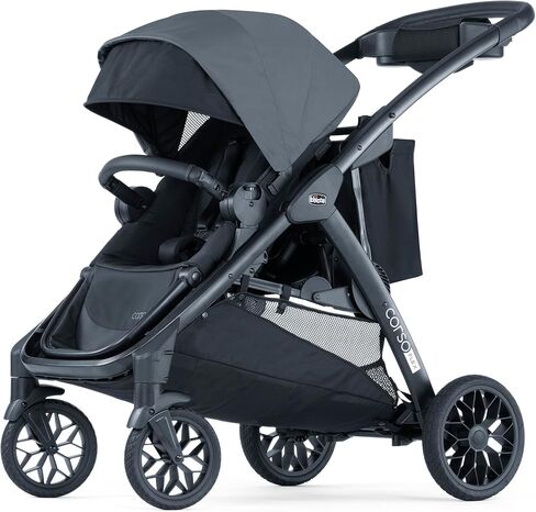 Chicco Chicco Corso Flex Infant Car Seat Adapter/Basket for Corso Flex Convertible Stroller, Compatible with Any Chicco Infant Car Seat | Black/Black in Kuwait