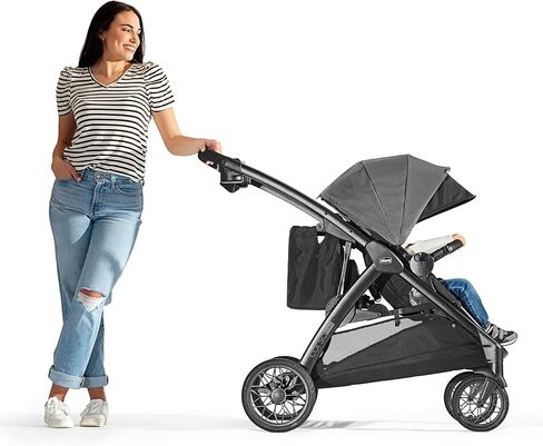 Chicco Chicco Corso Flex Infant Car Seat Adapter/Basket for Corso Flex Convertible Stroller, Compatible with Any Chicco Infant Car Seat | Black/Black in Kuwait