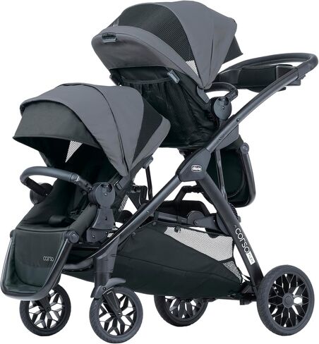 Chicco Chicco Corso Flex Infant Car Seat Adapter/Basket for Corso Flex Convertible Stroller, Compatible with Any Chicco Infant Car Seat | Black/Black in Kuwait