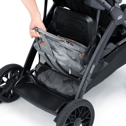 Chicco Chicco Corso Flex Infant Car Seat Adapter/Basket for Corso Flex Convertible Stroller, Compatible with Any Chicco Infant Car Seat | Black/Black in Kuwait