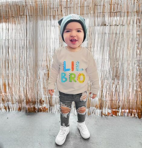 Big Brother Little Brother Matching Outfit Toddler Baby Boy Dinosaur Crewneck Shirts Sweatshirt Pullover Fall Clothes in Kuwait