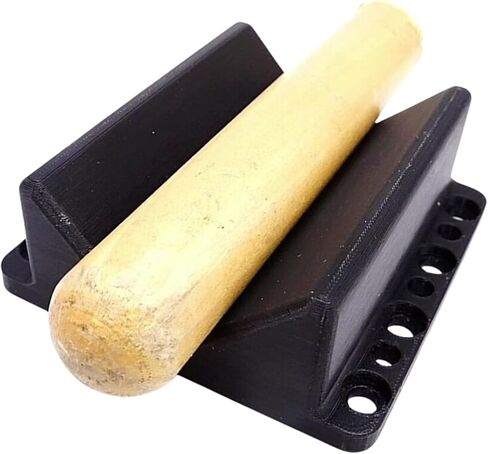 SplashNColor V Block Jig Fixture for Center Drilling on Round Work-Piece 2.5" Capacity, Precision Filing Milling or Drilling, Ideal V Block for Drill Press Assembly and Machining, Black in Kuwait