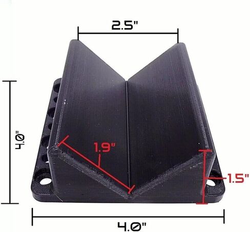 SplashNColor V Block Jig Fixture for Center Drilling on Round Work-Piece 2.5" Capacity, Precision Filing Milling or Drilling, Ideal V Block for Drill Press Assembly and Machining, Black in Kuwait