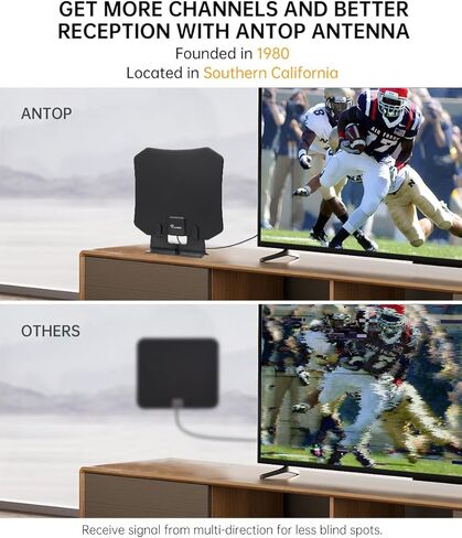 ANTOP Indoor Antenna Paper Thin with The Stander in Kuwait