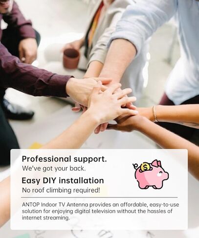 ANTOP Indoor Antenna Paper Thin with The Stander in Kuwait