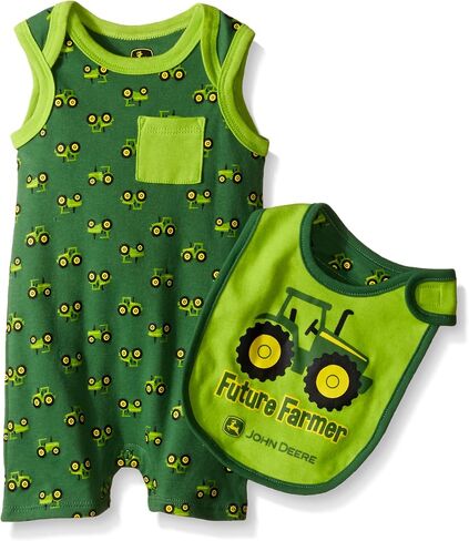 John Deere Baby Boys' Future Farmer Romper Set in Saudi Arabia