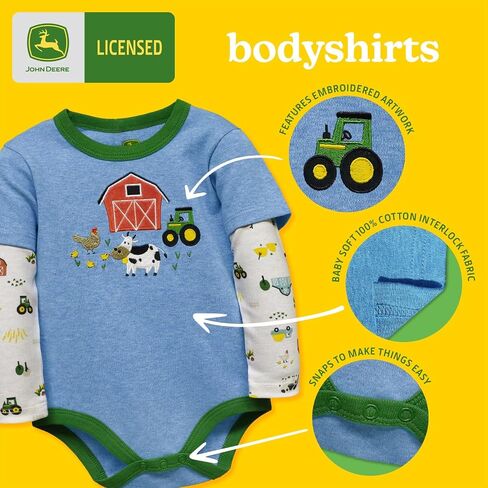 John Deere Baby Boys' Future Farmer Romper Set in Saudi Arabia
