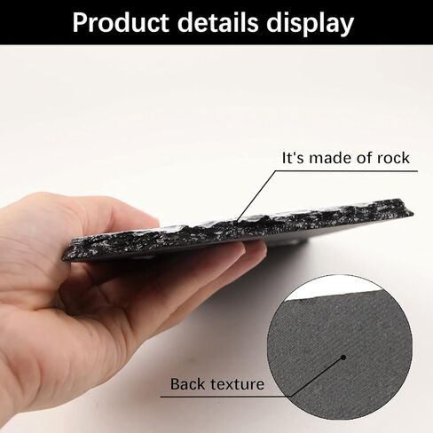 Exceptional Memorial Photo Gift - DIY Customize Your Picture Stone Frame, Craft Your Own Rock Slate Plaque, DIY Memories on Valentine's Day, Weddings, Birthdays, Special Occasions (19*19CM:1pcs) in Saudi Arabia