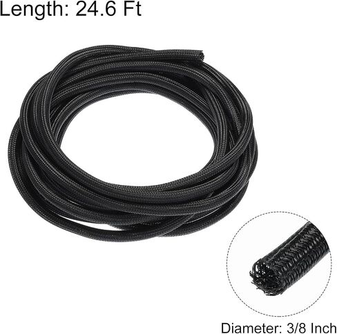 MECCANIXITY Cord Sleeve Cable Organizer 9.84 Ft - 1/8 Inch Wire Cover Protector for USB Cable TV Video Under Desk Wire Management in Saudi Arabia