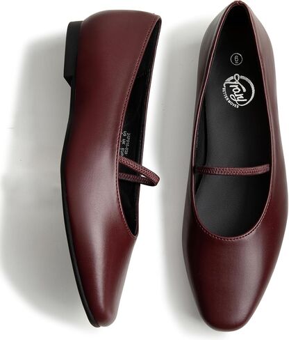 Trary Flats for Women, Mary Jane Shoes for Women, Ballet Flats for Women, Women's Flats, Closed Toe Flats Shoes Women, Elastic Straps Flats Shoes for Women in Kuwait