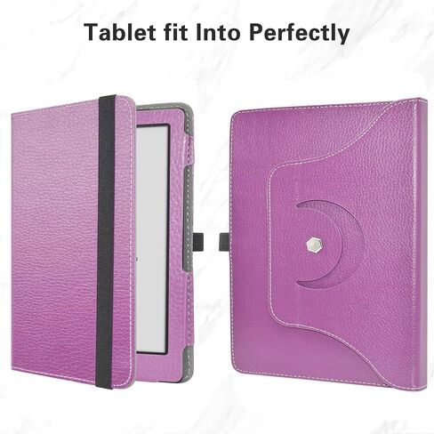 MAMA MOUTH for Onyx Boox Poke 5 Rotating Case,360 Degree Rotary Stand with Cute Pattern Cover for Onyx Boox Poke 5 /Boox Poke 5S 6" EReader Case,Black in Saudi Arabia