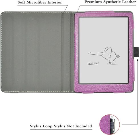 MAMA MOUTH for Onyx Boox Poke 5 Rotating Case,360 Degree Rotary Stand with Cute Pattern Cover for Onyx Boox Poke 5 /Boox Poke 5S 6" EReader Case,Black in Saudi Arabia