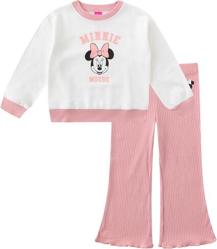 Disney Minnie Mouse Girls Sweatshirt and Flared Legging Pants Set for Infant to Toddlers in Saudi Arabia