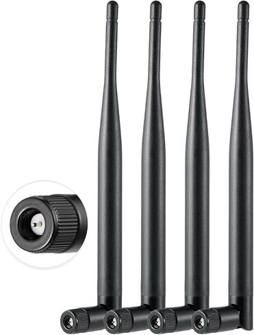 4PCS Dual Band WiFi Antenna 2.4GHz 5GHz 5.8GHz Antenna SMA Male Antenna 6dBi 19cm/7in for WiFi Router Wireless Camera DVR Reverse Monitor in Saudi Arabia