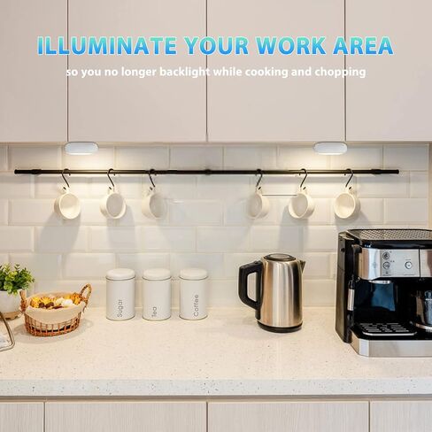 Under Cabinet Lights Puck Lights: USB Rechargeable LED Closet Lights with Timing,Dimmable 16 Color Changing Kitchen Counter Bedroom Children Night Light in Saudi Arabia
