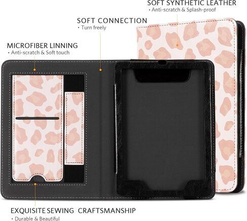CoBak Case for Kindle Paperwhite - All New PU Leather Cover with Auto Sleep Wake, Hand Strap, Card Slot for Kindle Paperwhite Signature Edition and Kindle Paperwhite 11th Generation 2021 Released in Saudi Arabia