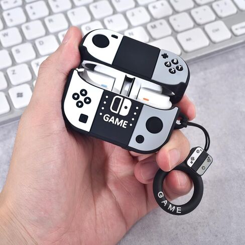 KOREDA Compatible with Samsung Galaxy Buds 3 Case & Galaxy Buds 3 Pro Case, Cute Funny Game Design Cartoon Soft Silicone Protective Cover with Keychain for Teens Boys Men Women (Red/Blue) in Kuwait