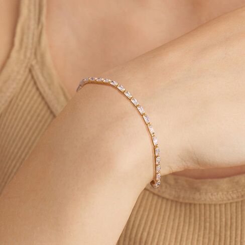 VACRONA Gold Tiny Beaded Bracelet 14K Gold Plated Chain Bracelets for Women Dainty Tiny Pearl Bracelet Adjustable Chain Jewelry in Kuwait