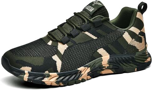 WILTENA Womens Mesh Camouflage Shoes Mens Non Slip Sports Running Tennis Sneakers Walking Shoes in Kuwait