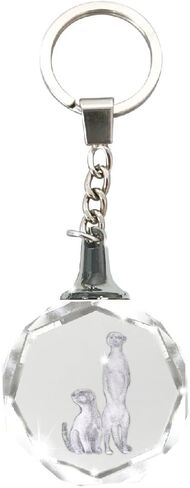 Deluxebase Crystal Silhouette Keychains - Gorilla from Crystal Glass Animal Keyring for Women, Men, Boys and Girls. in Kuwait