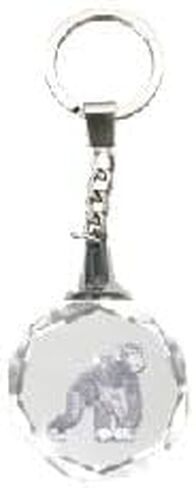 Deluxebase Crystal Silhouette Keychains - Gorilla from Crystal Glass Animal Keyring for Women, Men, Boys and Girls. in Kuwait