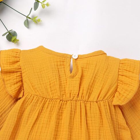 Toddler Baby Girls Mexican Dress Long Sleeve Floral Embroidery Ethnic Dress Cinco de Mayo Fiesta Dresses in Saudi Arabia