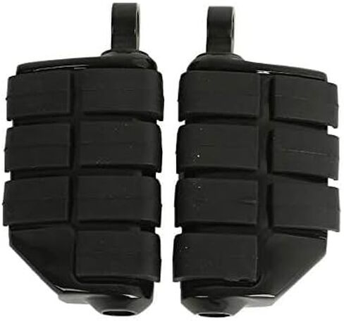 Black Motorbike Footpegs 1.25" 32mm Adjustable Highway Footrest Footboards Compatible with Harley in Kuwait