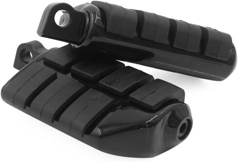 Black Motorbike Footpegs 1.25" 32mm Adjustable Highway Footrest Footboards Compatible with Harley in Kuwait