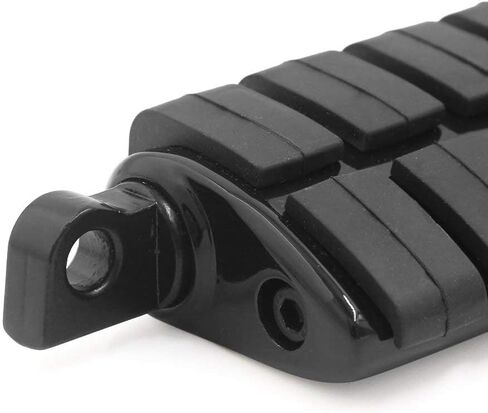 Black Motorbike Footpegs 1.25" 32mm Adjustable Highway Footrest Footboards Compatible with Harley in Kuwait