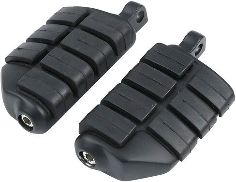 Black Motorbike Footpegs 1.25" 32mm Adjustable Highway Footrest Footboards Compatible with Harley in Kuwait
