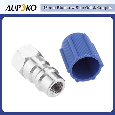 R12 to R134A AC Retrofit Fitting Adapter Kit, R12 R22 to R134A High/Low Fitting Port Retrofit 1/4’’ to 7/16"-20 UNF Conversion Adapter, Fits for AC Air Conditioner Refrigerant in Saudi Arabia