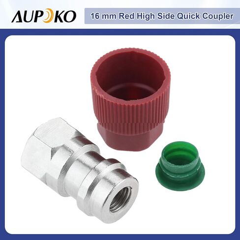 R12 to R134A AC Retrofit Fitting Adapter Kit, R12 R22 to R134A High/Low Fitting Port Retrofit 1/4’’ to 7/16"-20 UNF Conversion Adapter, Fits for AC Air Conditioner Refrigerant in Saudi Arabia
