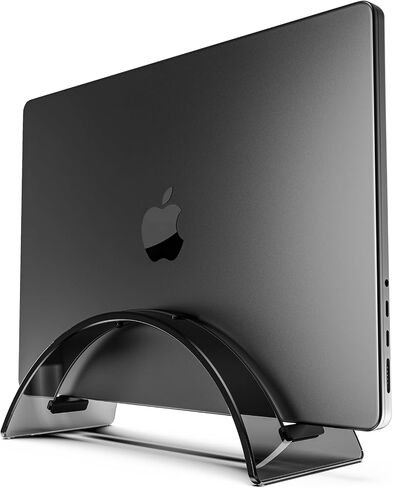 Acrylic Vertical Laptop Stand for Desk,Acrylic Invisible Desktop Notebook Dock,Vertical Laptop Holder Space-Saving Organizer for All MacBook, Surface, Samsung, HP, Dell in Saudi Arabia
