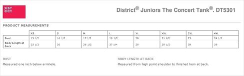 District Juniors The Concert Tank DT5301 Charcoal in Saudi Arabia