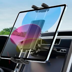 4-12.9" Tablet Mount for Car CD Slot, Universal 360°Adjustable CD Player Car Tablet Holder, Super Stable CD Cradle for iPad Pro 12.9 Air Mini, Galaxy Tab, Z Fold, iPhone, 4-13" Phone & Tablets