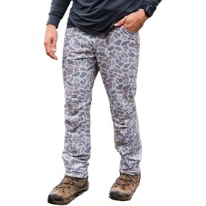 Burlebo Men's Slim Fit Challenger Water Resistant Pants (Cobblestone, Small)