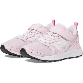New Balance Kids Fresh Foam 650 V1 Bungee Lace with Top Strap Running Shoe, Light Raspberry/Pink Sugar, 7 Wide US Unisex Toddler