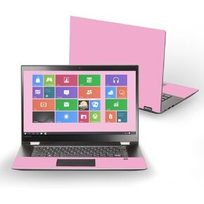 MightySkins Skin Compatible with Lenovo Flex 5 14" (2017) - Solid Pink | Protective, Durable, and Unique Vinyl Decal wrap Cover | Easy to Apply, Remove, and Change Styles | Made in The USA