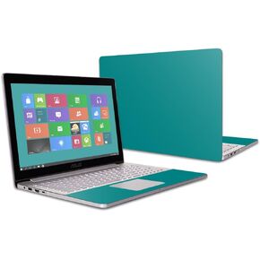 MightySkins Skin Compatible with Asus ZenBook Pro UX501VW 15.6" (2016) wrap Cover Sticker Skins Solid Teal