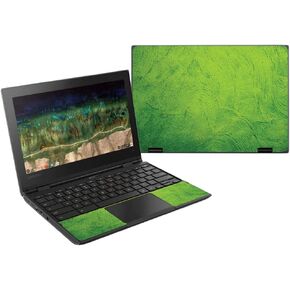 MightySkins Skin Compatible with Lenovo 500E Chromebook 11.6" (2018) - Green Cement | Protective, Durable, and Unique Vinyl Wrap Cover | Easy to Apply, Remove, and Change Styles | Made in The USA