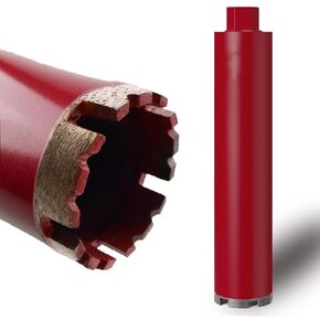 2 1/2 Inch Wet Diamond Core Drill Bits,1-1/4''-7 Thread Core Drill Bit,14''Drilling Depth Core Drill Bit for Concrete Brick, Block, Masonry, Stone