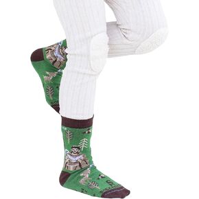 Sock Religious St. Francis of Assisi Brown Polyester Blend Novelty Religious Socks, Youth