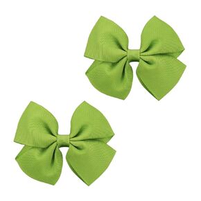 3.5inch Hair Bows for Baby Girls,multicolor colors in Pairs Grosgrain Boutique Solid Ribbon Bows Alligator Clips for Baby Girls Kids Children Teens (orange)