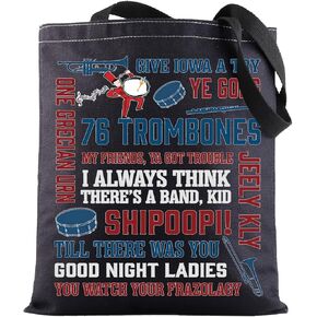 Music Men Broadway Musical Tote Bag Music Men Theatre Fans Gifts Shipoopi Drum Broadway Shoulder Bag in Kuwait